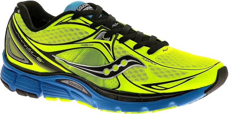 Saucony Men's Mirage 5 Yellow/Blue UK 9